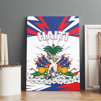 Haiti Heritage Month Canvas Wall Art Negre Marron With Hibiscus