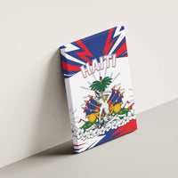 Haiti Heritage Month Canvas Wall Art Negre Marron With Hibiscus