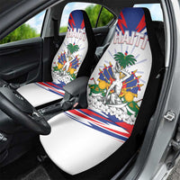 Haiti Heritage Month Car Seat Cover Negre Marron With Hibiscus