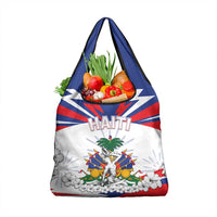 Haiti Heritage Month Grocery Bag Negre Marron With Hibiscus