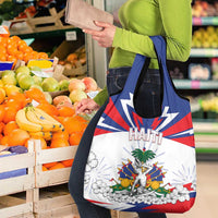 Haiti Heritage Month Grocery Bag Negre Marron With Hibiscus