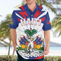 Personalized Haiti Heritage Month Hawaiian Shirt Negre Marron With Hibiscus
