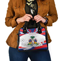 Haiti Heritage Month Shoulder Handbag Negre Marron With Hibiscus