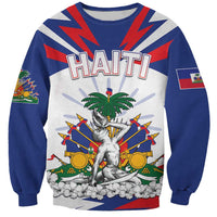 Personalized Haiti Heritage Month Sweatshirt Negre Marron With Hibiscus