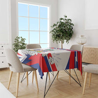 Haiti Heritage Month Tablecloth Negre Marron With Hibiscus