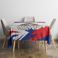 Haiti Heritage Month Tablecloth Negre Marron With Hibiscus