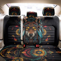 Native American Wolf Back Car Seat Cover Abstract Geometric Style