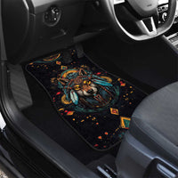 Native American Wolf Car Mats Abstract Geometric Style