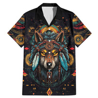 Native American Wolf Family Matching Mermaid Dress and Hawaiian Shirt Abstract Geometric Style