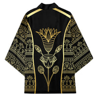 Egypt The Lotus Kimono Gold Bloom Hieroglyphic Patterns