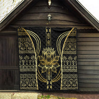 Egypt The Lotus Quilt Gold Bloom Hieroglyphic Patterns