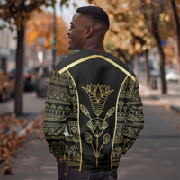 Egypt The Lotus Sweatshirt Gold Bloom Hieroglyphic Patterns