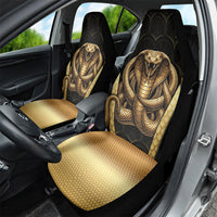 Egypt Uraeus Car Seat Cover Gold Cobra Luxury Style