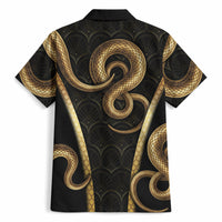 Egypt Uraeus Hawaiian Shirt Gold Cobra Luxury Style