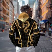 Egypt Uraeus Hoodie Gold Cobra Luxury Style