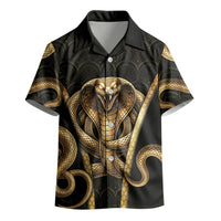 Egypt Uraeus Kid Hawaiian Shirt Gold Cobra Luxury Style