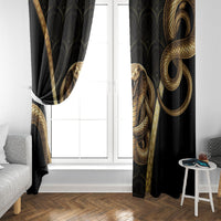Egypt Uraeus Window Curtain Gold Cobra Luxury Style