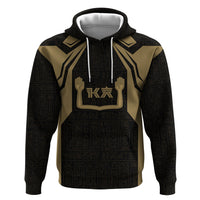 Custom Egypt KA Hoodie Gold Symbol Hieroglyphic Texture