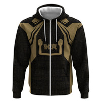 Custom Egypt KA Hoodie Gold Symbol Hieroglyphic Texture