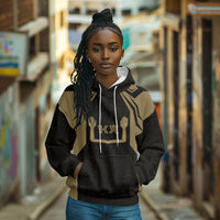 Custom Egypt KA Hoodie Gold Symbol Hieroglyphic Texture