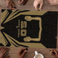 Custom Egypt KA Puzzle Gold Symbol Hieroglyphic Texture