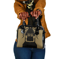 Custom Egypt KA Shoulder Handbag Gold Symbol Hieroglyphic Texture