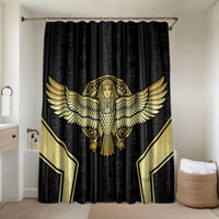 Egypt BA Bathroom Set Winged Pharaoh Hieroglyphic Patterns
