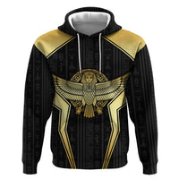 Egypt BA Hoodie Winged Pharaoh Hieroglyphic Patterns