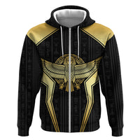 Egypt BA Hoodie Winged Pharaoh Hieroglyphic Patterns