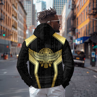 Egypt BA Hoodie Winged Pharaoh Hieroglyphic Patterns