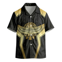 Egypt BA Kid Hawaiian Shirt Winged Pharaoh Hieroglyphic Patterns