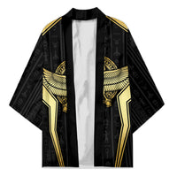 Egypt BA Kimono Winged Pharaoh Hieroglyphic Patterns