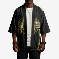 Egypt BA Kimono Winged Pharaoh Hieroglyphic Patterns