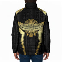 Egypt BA Padded Jacket Winged Pharaoh Hieroglyphic Patterns