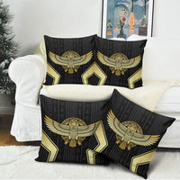 Egypt BA Pillow Cover Winged Pharaoh Hieroglyphic Patterns