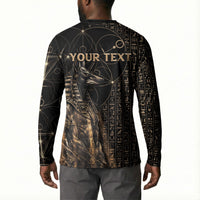 Personalized Egyptian God Anubis Button Sweatshirt Jackal Headed Deity Ancient Egypt Mythology Gilded