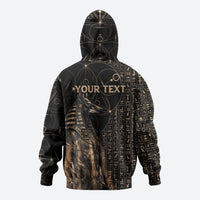 Personalized Egyptian God Anubis Hoodie Jackal Headed Deity Ancient Egypt Mythology Gilded