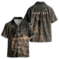 Personalized Egyptian God Anubis Kid Hawaiian Shirt Jackal Headed Deity Ancient Egypt Mythology Gilded DT05