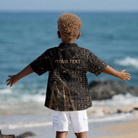 Personalized Egyptian God Anubis Kid Hawaiian Shirt Jackal Headed Deity Ancient Egypt Mythology Gilded DT05