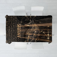 Egyptian God Anubis Tablecloth Jackal Headed Deity Ancient Egypt Mythology Gilded