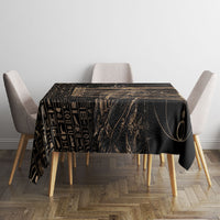 Egyptian God Anubis Tablecloth Jackal Headed Deity Ancient Egypt Mythology Gilded