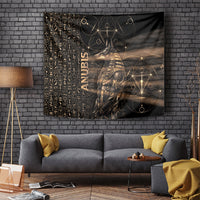 Egyptian God Anubis Tapestry Jackal Headed Deity Ancient Egypt Mythology Gilded