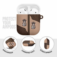 Cowcat AirPods Case Cowboy Cat Meowdy Retro Western Yoke Brown - Wonder Print Shop