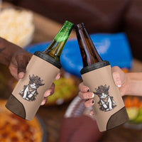Cowcat 4 in 1 Can Cooler Tumbler Cowboy Cat Meowdy Retro Western Yoke Brown - Wonder Print Shop