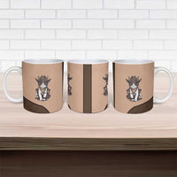 Cowcat Ceramic Mug Cowboy Cat Meowdy Retro Western Yoke Brown - Wonder Print Shop