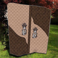 Cowcat Quilt Cowboy Cat Meowdy Retro Western Yoke Brown - Wonder Print Shop