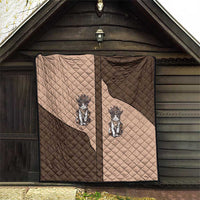 Cowcat Quilt Cowboy Cat Meowdy Retro Western Yoke Brown - Wonder Print Shop