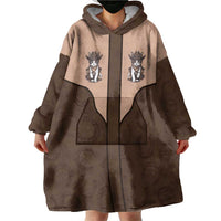 Cowcat Wearable Blanket Hoodie Cowboy Cat Meowdy Retro Western Yoke Brown - Wonder Print Shop