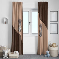 Cowcat Window Curtain Cowboy Cat Meowdy Retro Western Yoke Brown - Wonder Print Shop