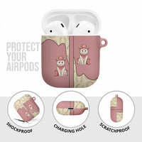 Cowcat AirPods Case Cowboy Cat Meowdy Retro Western Yoke Pink - Wonder Print Shop
